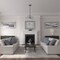 Ekena Millwork Andrea Ceiling Medallion (Fits Canopies up to 8"), 12"OD x 8"ID x 1/2"P, Gobi Desert Crackle CM12ADGDC - alternate 4
